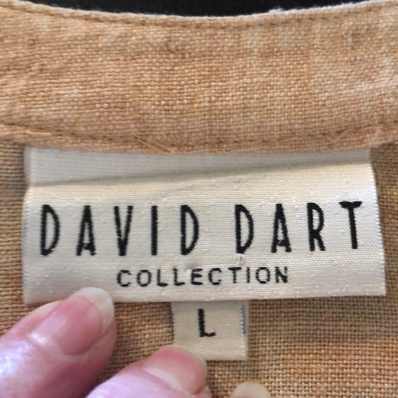 David Dart Collection 100% Pumpkin Latte Color Two Piece Top and Maxi Skirt Set - Picture 14 of 17